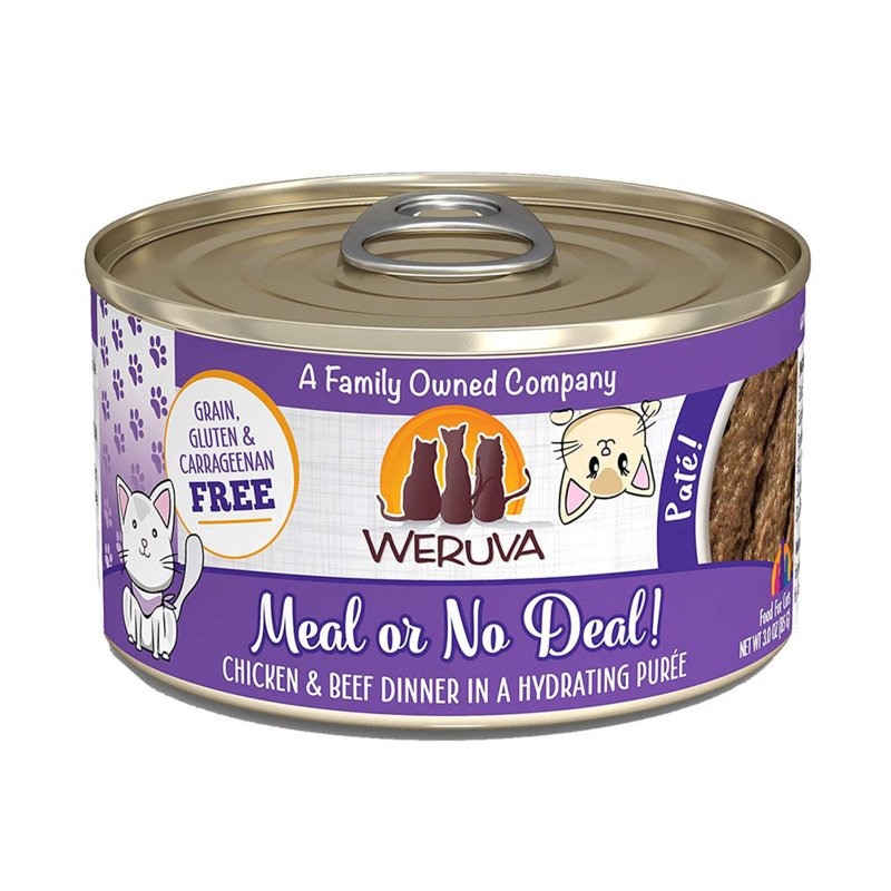 Weruva Meal or No Deal! with Chicken and Beef Canned Cat Food, 5.5 oz