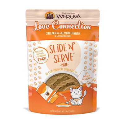 Weruva, Slide N' Serve Love Connection Chicken & Salmon Dinner Wet Cat Food, 2.8 Ounce