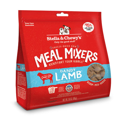 Stella & Chewy's Freeze Dried Raw Dandy Lamb Meal Mixer - Dog Food Topper for Small & Large Breeds - Grain Free, Protein Rich Recipe - 18 oz Bag