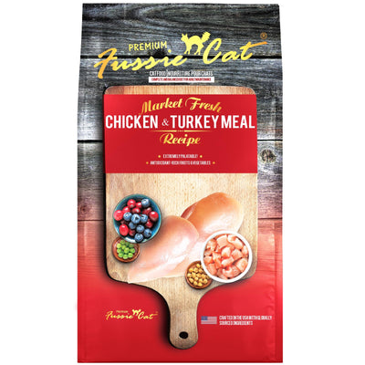 Fussie Cat Market Fresh Chicken & Turkey Meal Formula Grain-Free Dry Cat Food 10lb