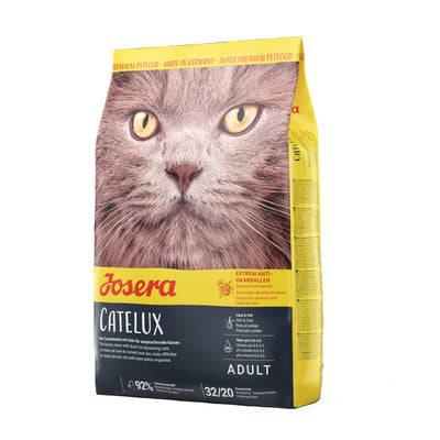 JOSERA Catelux (1 x 2 kg) | Katzenfutter mit Anti-Haarballen-Effekt | Super Premium Trockenfutter fÃ¼r ausgewachsene Katzen | 1er Pack