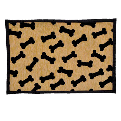 Loving Pets Bella Fashion Mat for Dogs, Dancing Bones, (7572)