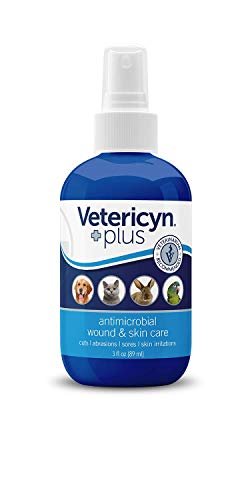 Vetericyn Plus Dog Wound Care Spray | Healing Aid and Skin Repair, Clean Wounds, Relieve Dog Skin Allergies, Safe for All Animals. 3 ounces