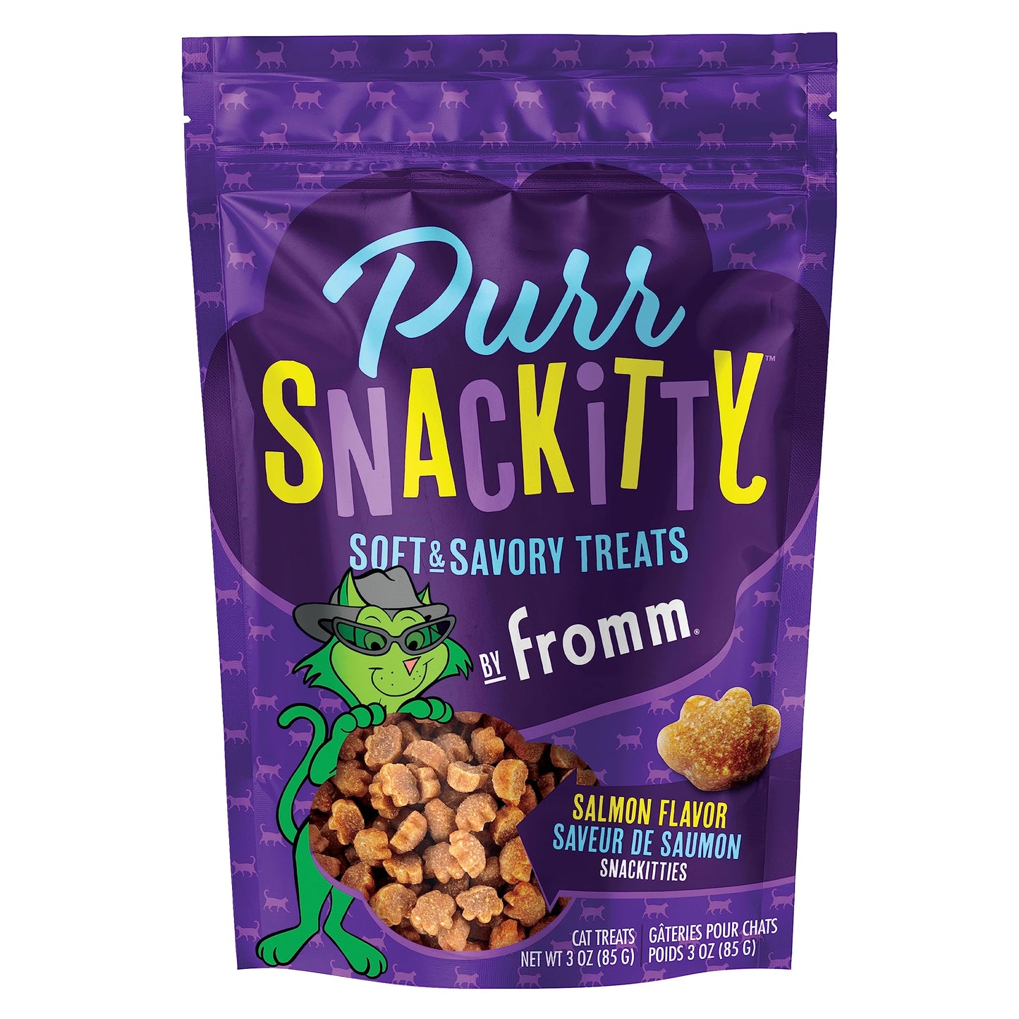 Fromm PurrSnackitty Salmon Flavor Snackitties Treats - Premium Soft & Savory Cat Treats - 3 oz