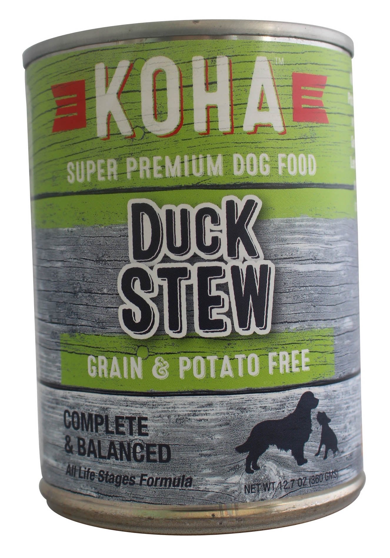 Koha Can Stew Grain Free Duck Dog Food (12 Pack), 12.7 Oz