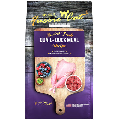 Fussie Cat Market Fresh Quail & Duck Meal Formula Grain-Free Dry Cat Food 4lb