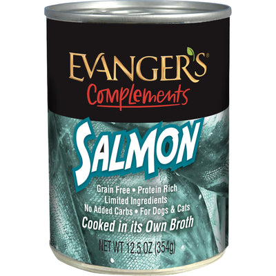 Grain-Free Wild Salmon for Dogs & Cats, 12.5 Ounce (Pack of 12) - Packaging may Vary