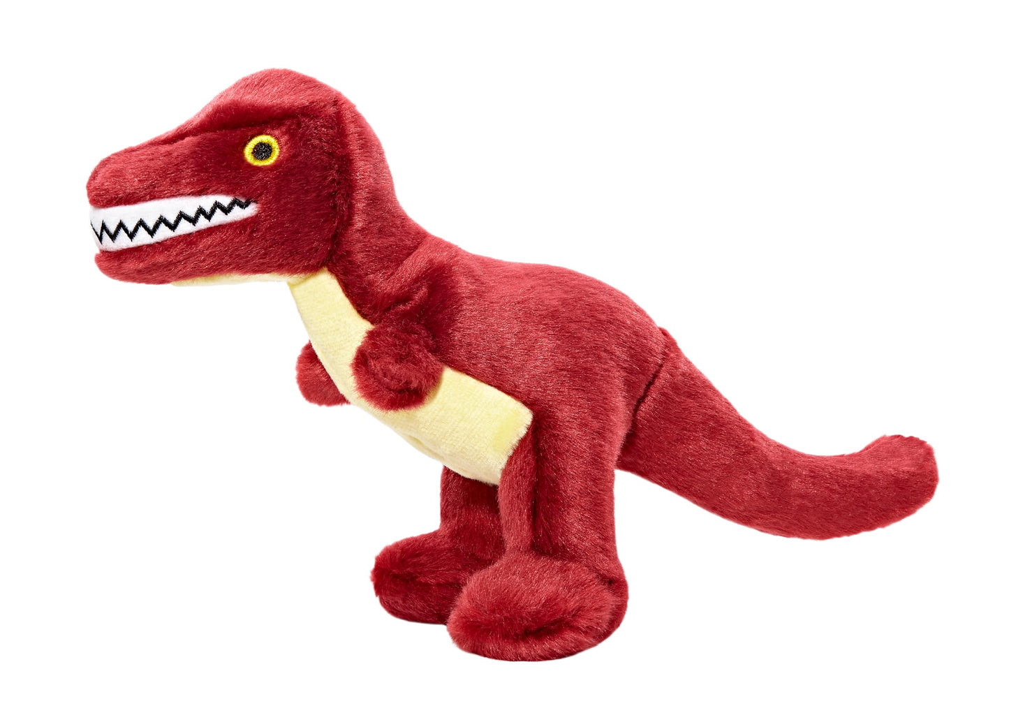 Fluff & Tuff, Tiny T-Rex Plush Dog Toy, Small, 8"