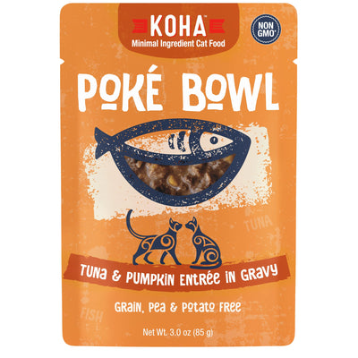 KOHA, Cat Poke Bowl Tuna/Pumpkin Pouch, 3 Ounce