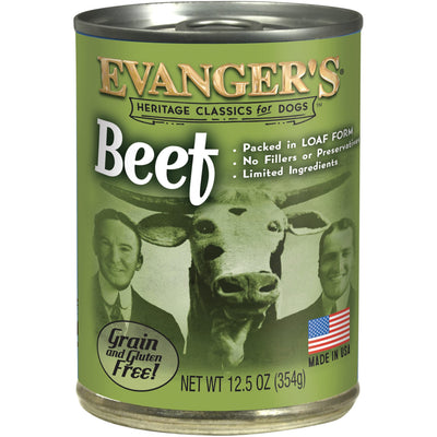 Evanger's Heritage Classics Beef for Dogs - 12, 12.5 oz Cans