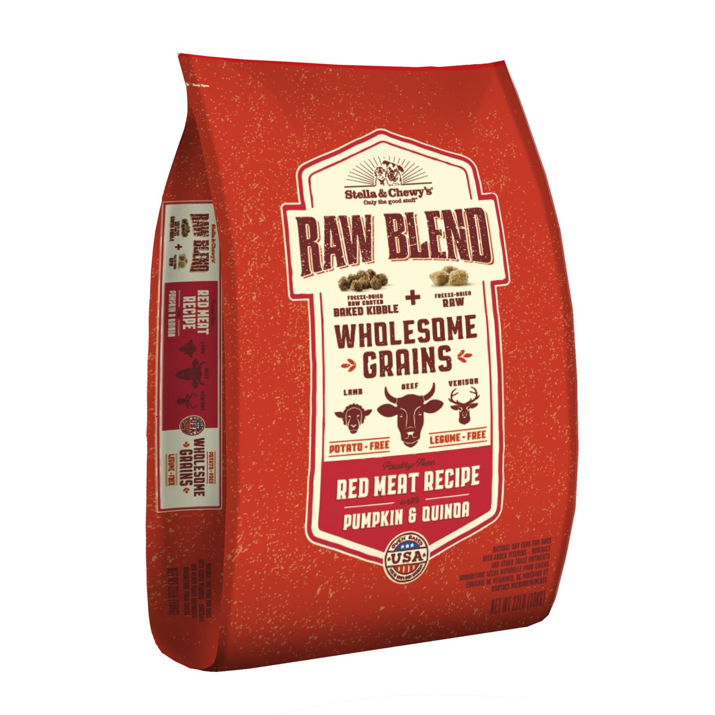 Stella & Chewy's, Raw Blend Wholesome Grains Red Meat Recipe Dry Dog Food