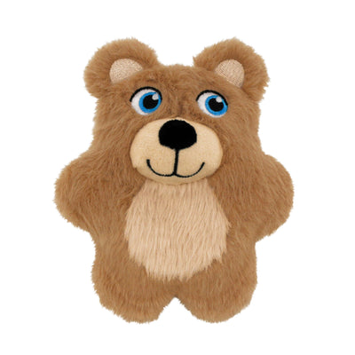 Kong Snuzzles Kiddos Teddy Bear Dog Toy, Small, Brown