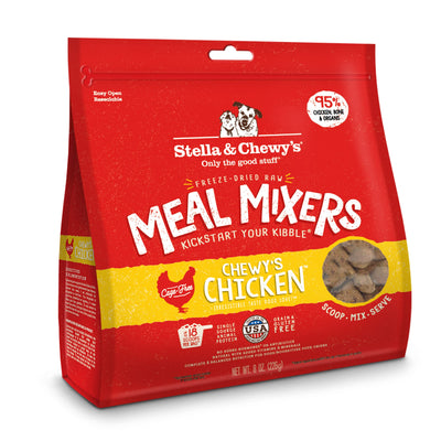 Stella & Chewy's Freeze Dried Raw Chewyâ€™s Chicken Meal Mixers - Dog Food Topper for Small & Large Breeds - Grain Free, Protein Rich Recipe - 8 oz Bag