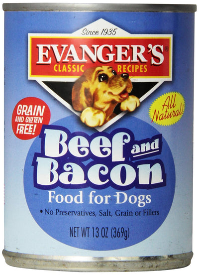 Evanger's Heritage Classics Beef & Bacon for Dogs - 12, 12.5 oz Cans