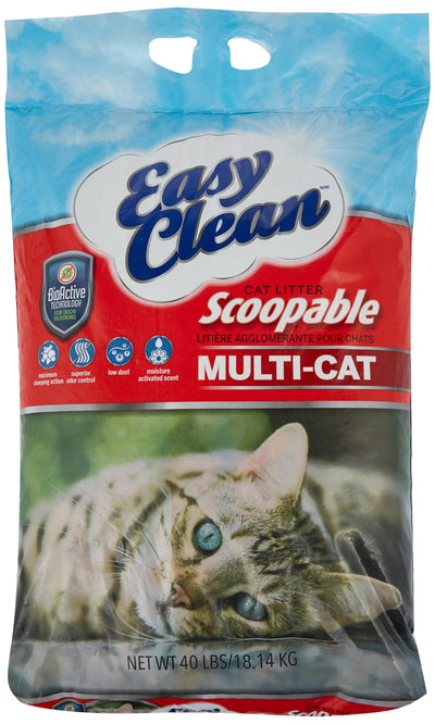 Pestell Easy Clean Multi-cat Scoopable Cat Litter