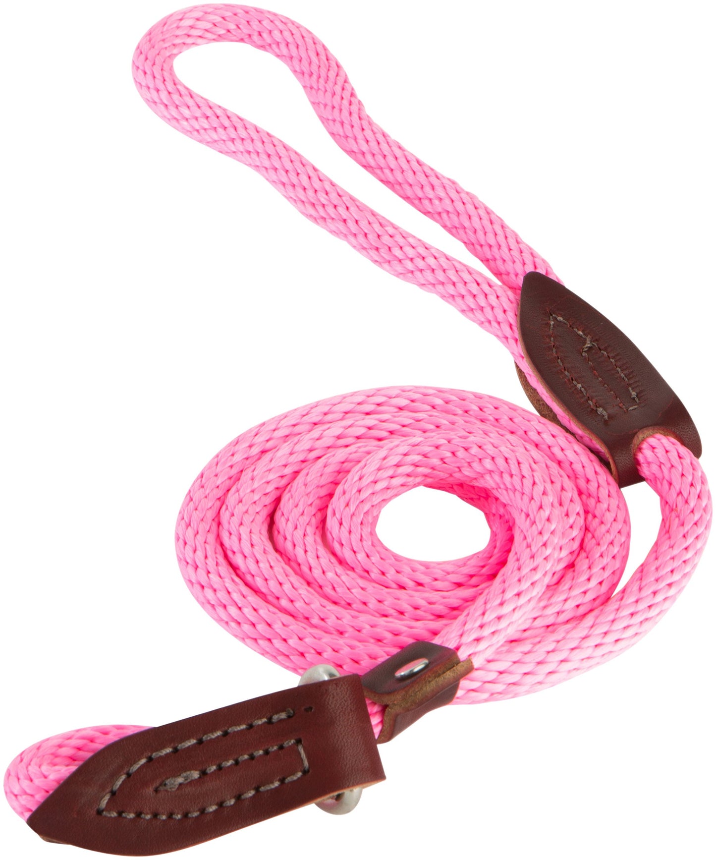 OmniPet British Rope Slip Lead for Dogs, 6', Hot Pink