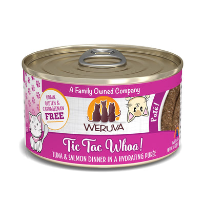 Weruva, Cat Pate Tic Tac Whoa Tuna & Salmon Can, 3 Ounce