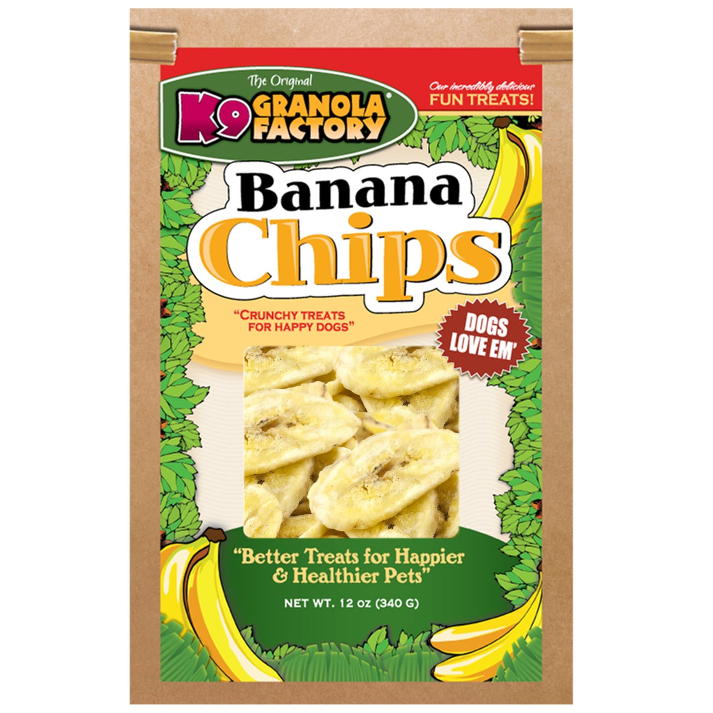 K9 Granola Factory Banana Chips Dog Treats