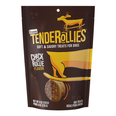 Fromm Tenderollies Chick-a-Rollie Dog Treats - Premium Soft & Savory Dog Treats - Chicken Recipe - 8 oz