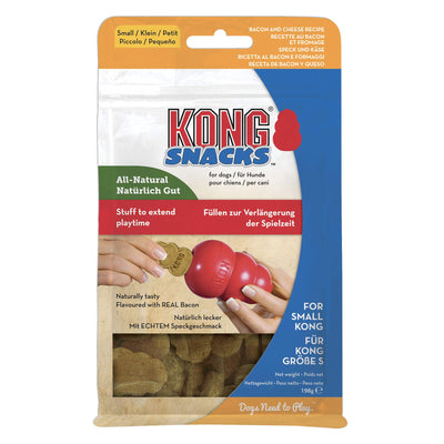 KONG - Snacks - All Natural Dog Treats (Best used with KONG Rubber Toys) - Bacon and Cheese Biscuits - For Small Dogs