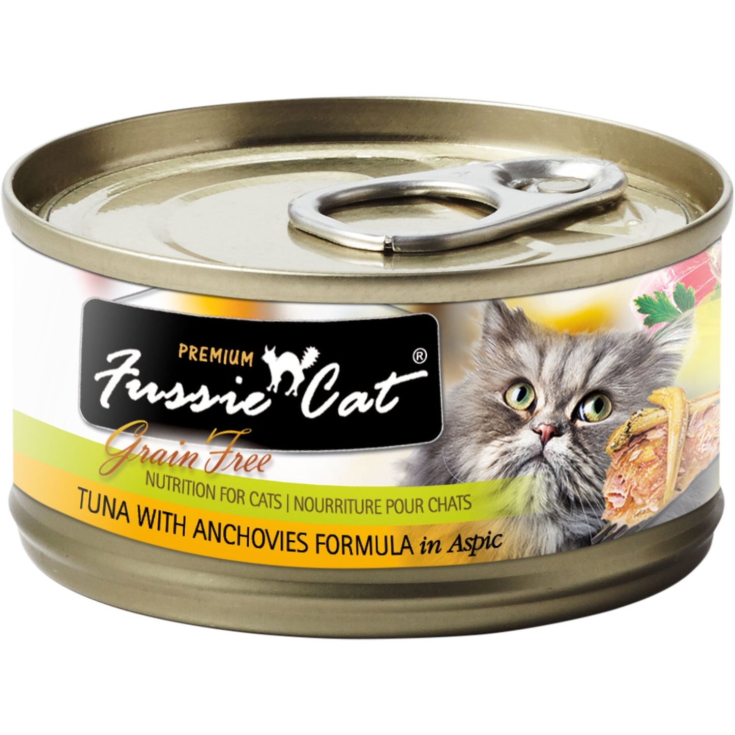 Fussie Cat Tuna & Anchovy Case 24 2.8Oz Can