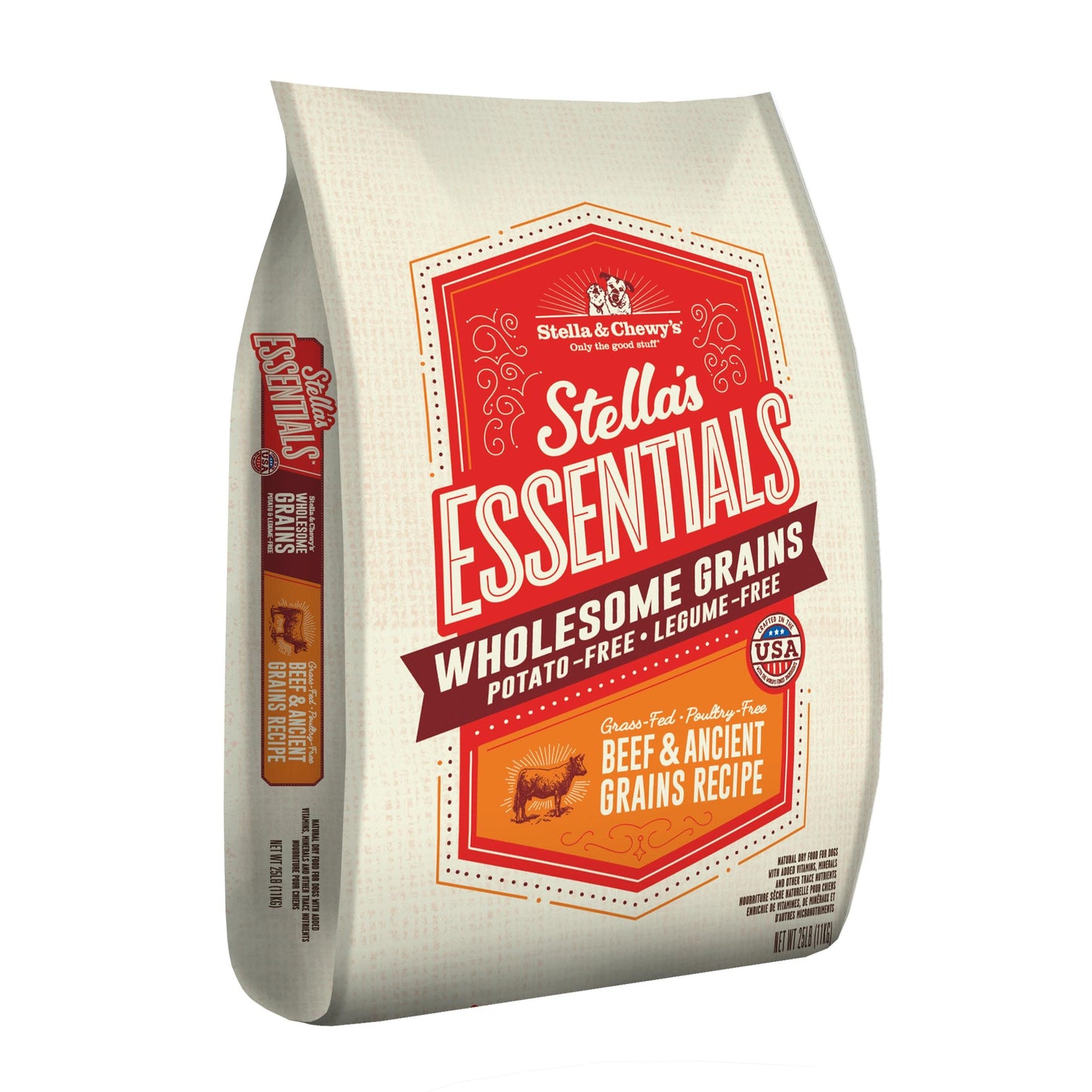 Stella & Chewy's, Essentials Grass-Fed Beef & Ancient Grains, 400 Ounce