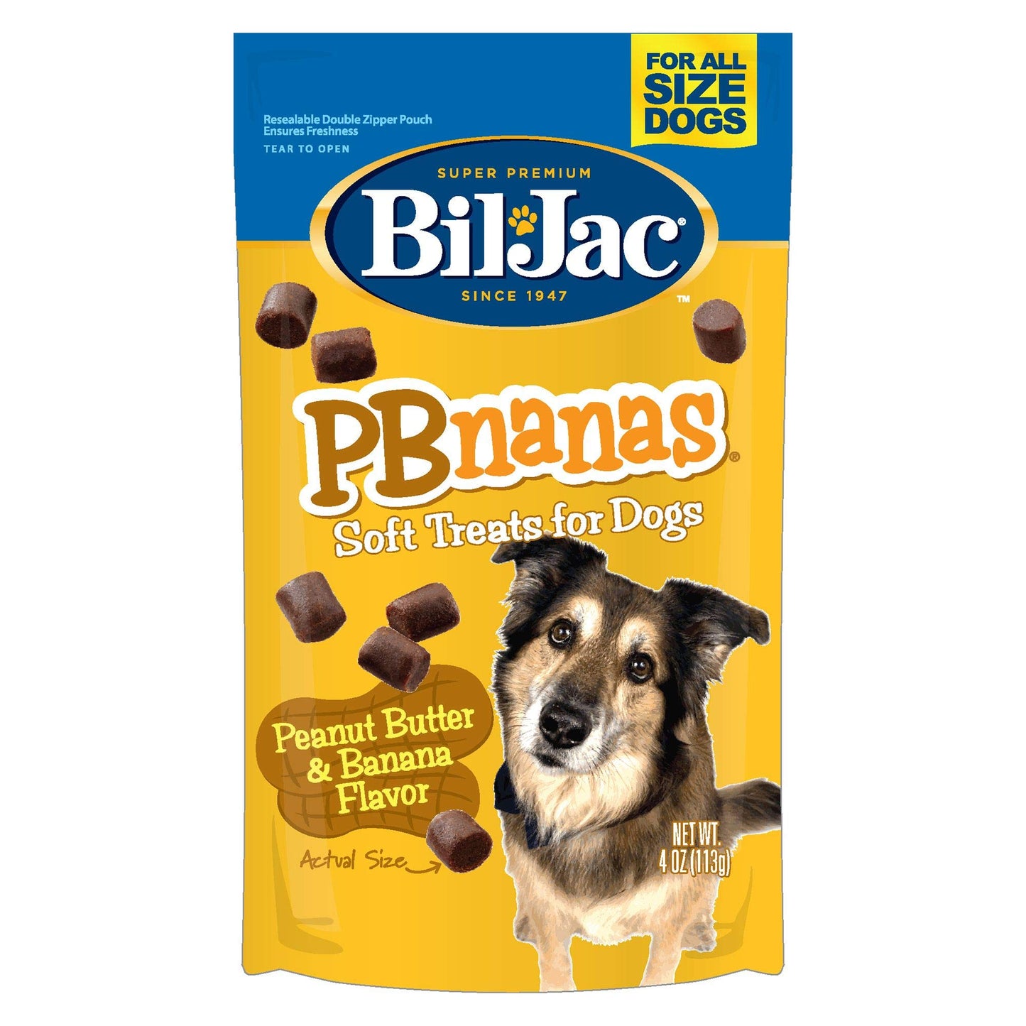 Bil-Jac PB-Nanas Dog Treats 4oz