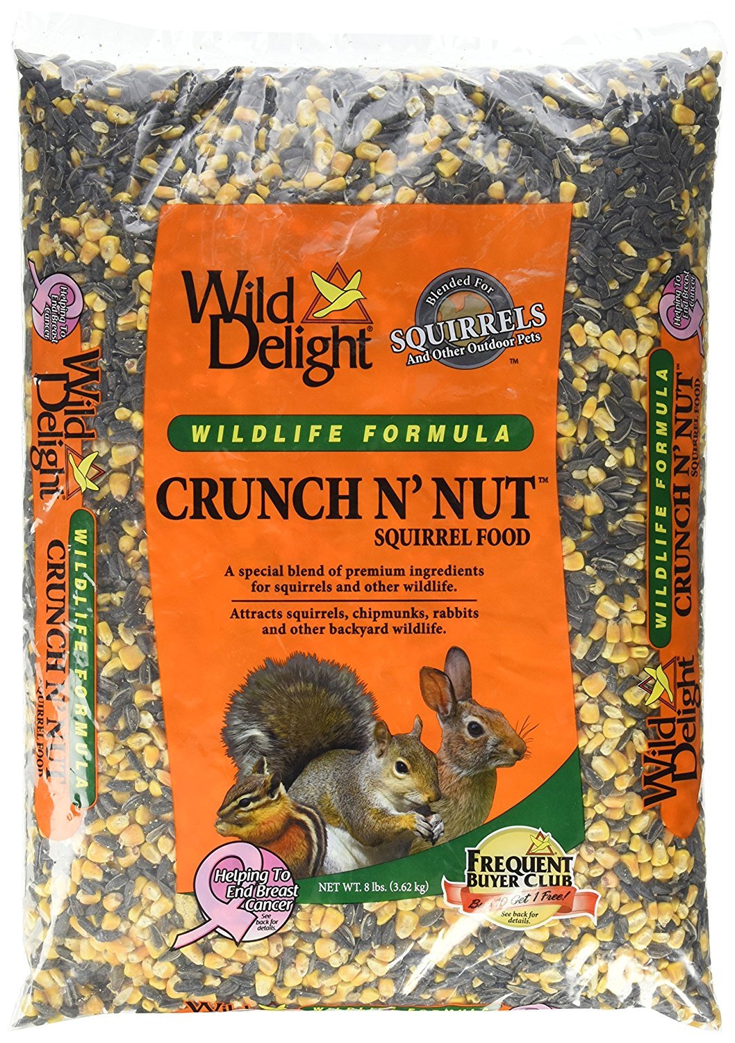 Wild Delight Crunch N' Nut Squirrel Food, 8 Lb