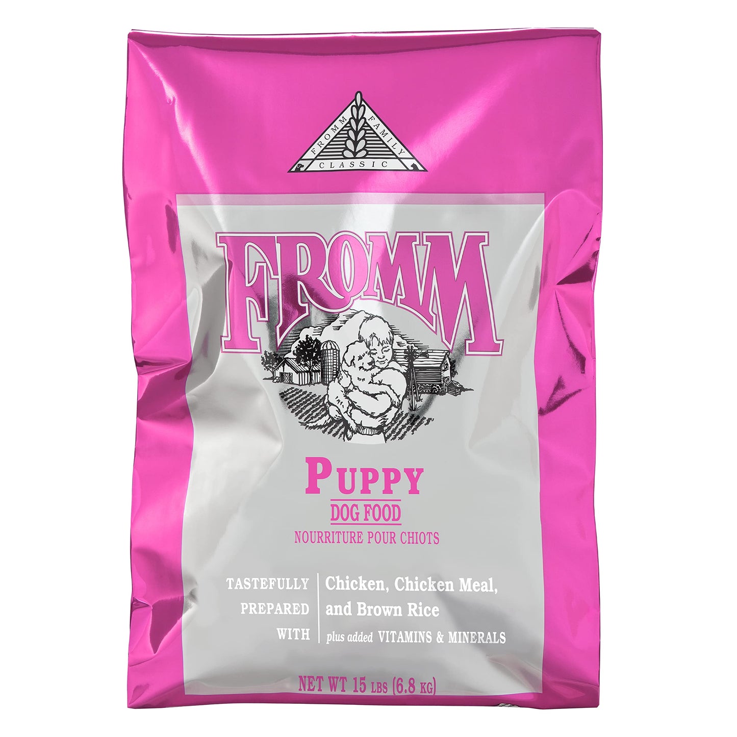 Fromm Classic Puppy Dog Food - Premium Dry Puppy Food for Large, Medium, & Small Breeds - Chicken Recipe - 15 lb