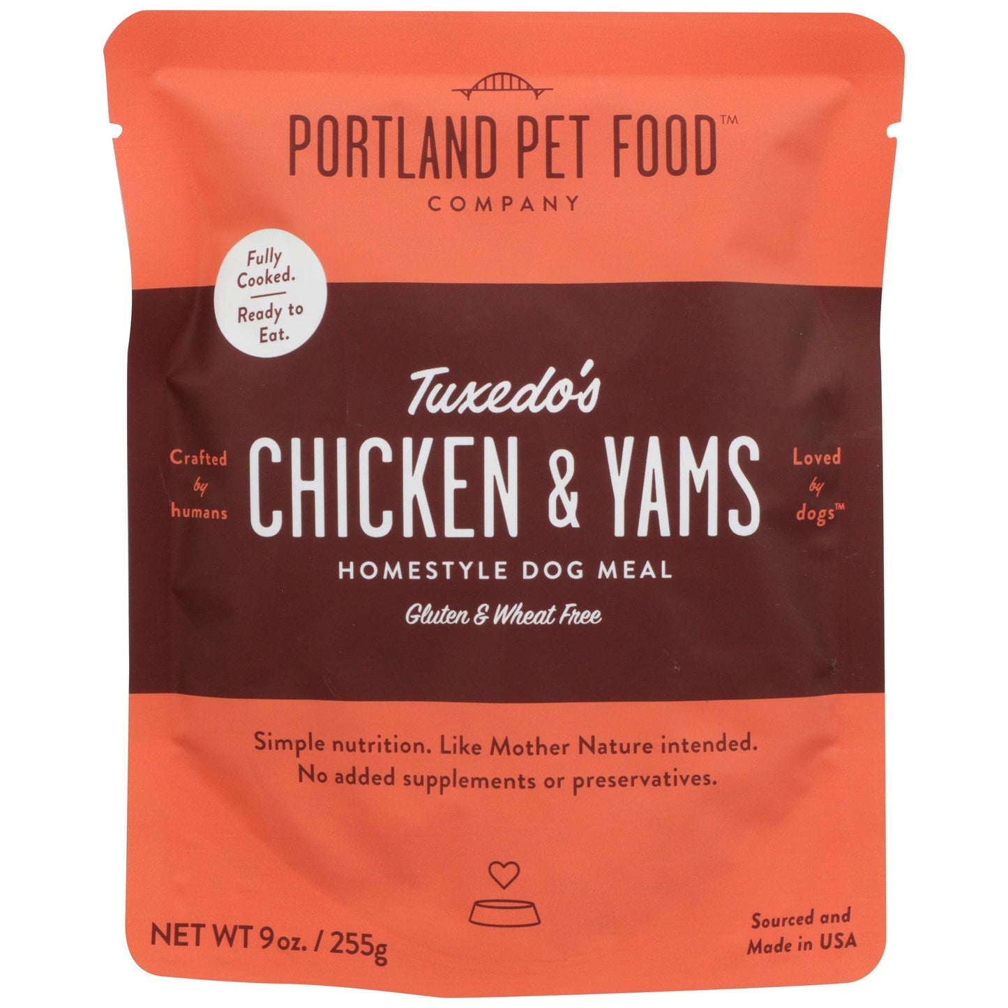 Portland Pet Food Company Tuxedo's Chicken & Yams Dog Meal, 9 OZ