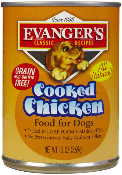 Evanger'S All Natural Cooked Chicken For Dogs, Case Of 12