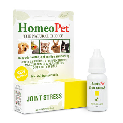 HomeoPet Joint Stress, Joint Support for Dogs and Cats, Liquid Pet Meds to Support Healthy Joint Movement, 15 Milliliters