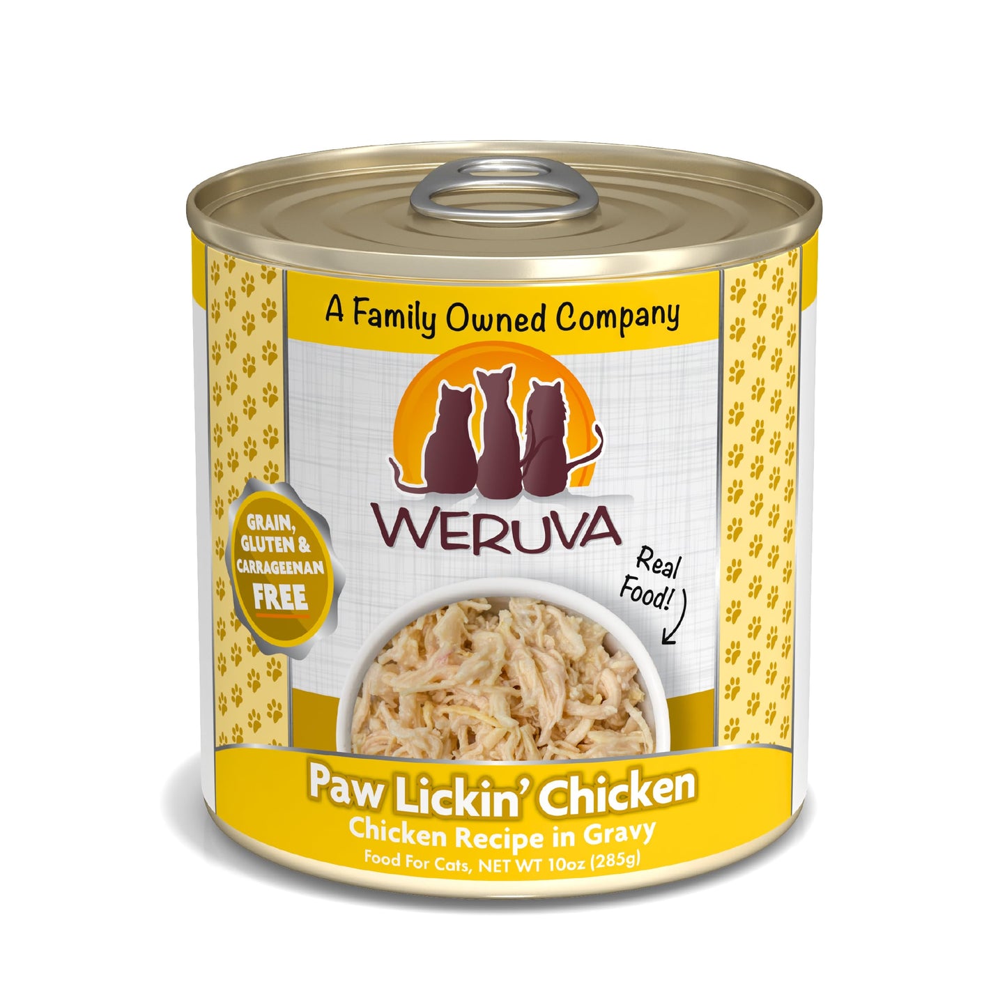 Weruva Classic Cat Food, Paw Lickinâ€™ Chicken with Chicken Breast in Gravy, 10oz Can (Pack of 12)