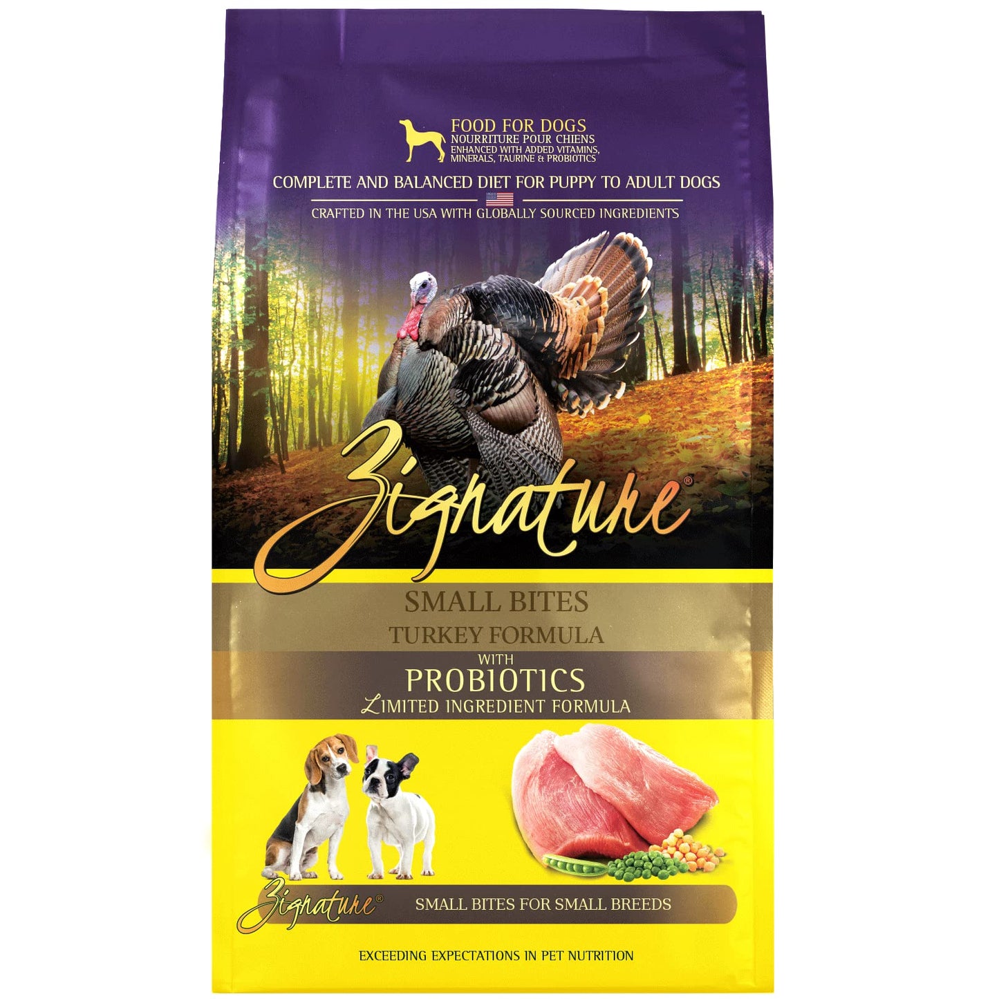 Zignature Turkey Limited Ingredient Formula Small Bites Dry Dog Food 12.5lb