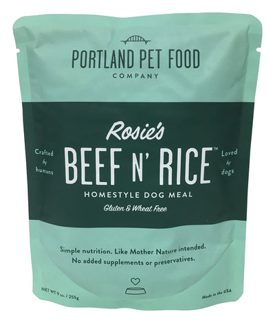 Rosie'S Beef N' Rice Dog Pouch Meal, Homestyle, 6 Pack