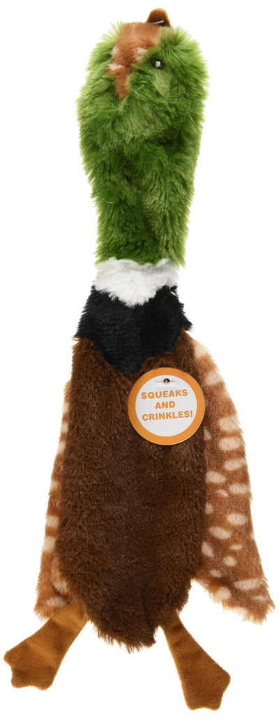 SPOT Skinneeez Crinklers | Stuffless Dog Toys with Squeaker For Small Dogs | Crinkle Toy For Small Puppies | 14" | Bird Asst Design | By Ethical Pet (Assorted colors)