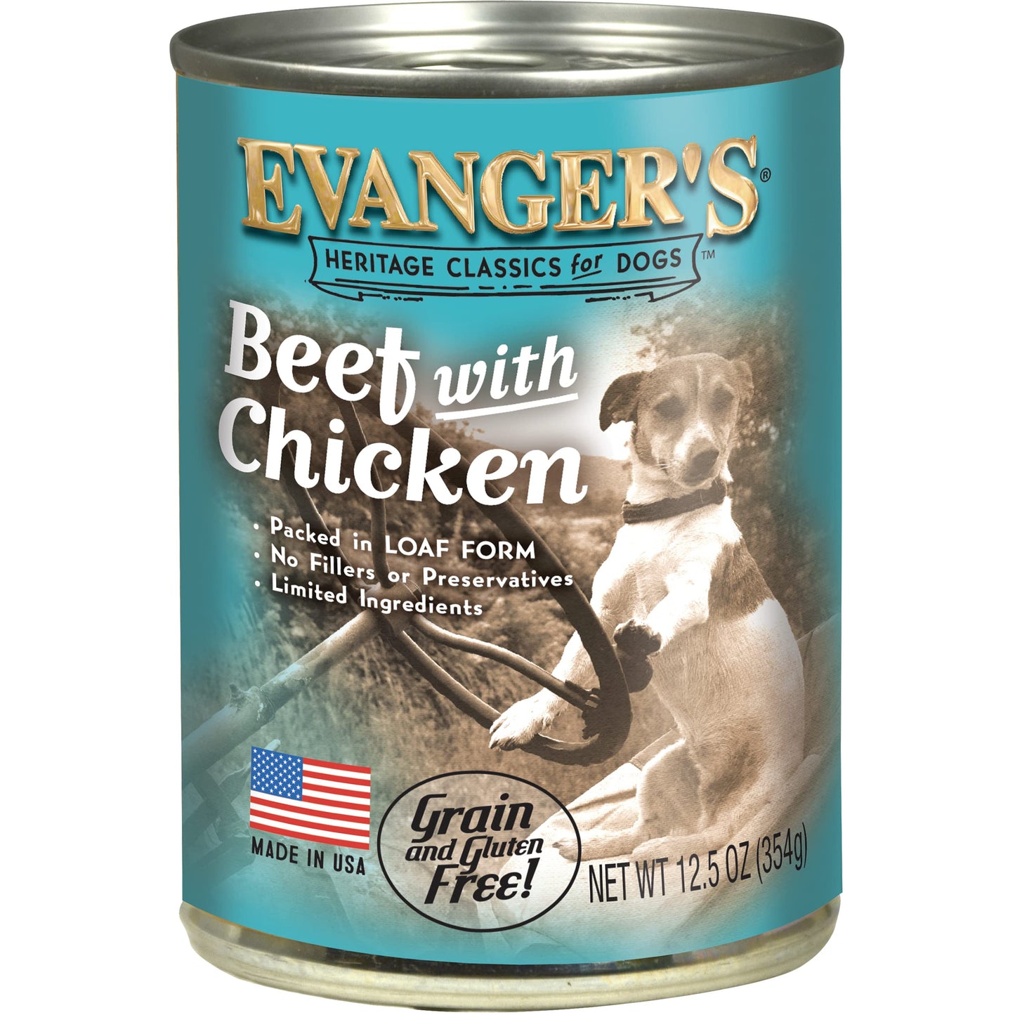 Evanger's Heritage Classic Beef with Chicken for Dogs - 12, 12.5 oz Cans