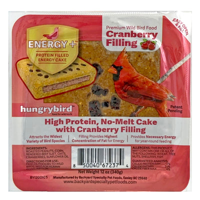 HUNGRYBIRD Energy+Suet Cake with Cranberry Filling