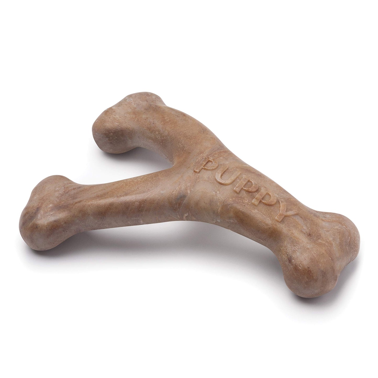 Benebone Puppy Wishbone Dog Chew Toy, Made in USA, Real Bacon Flavor, Small