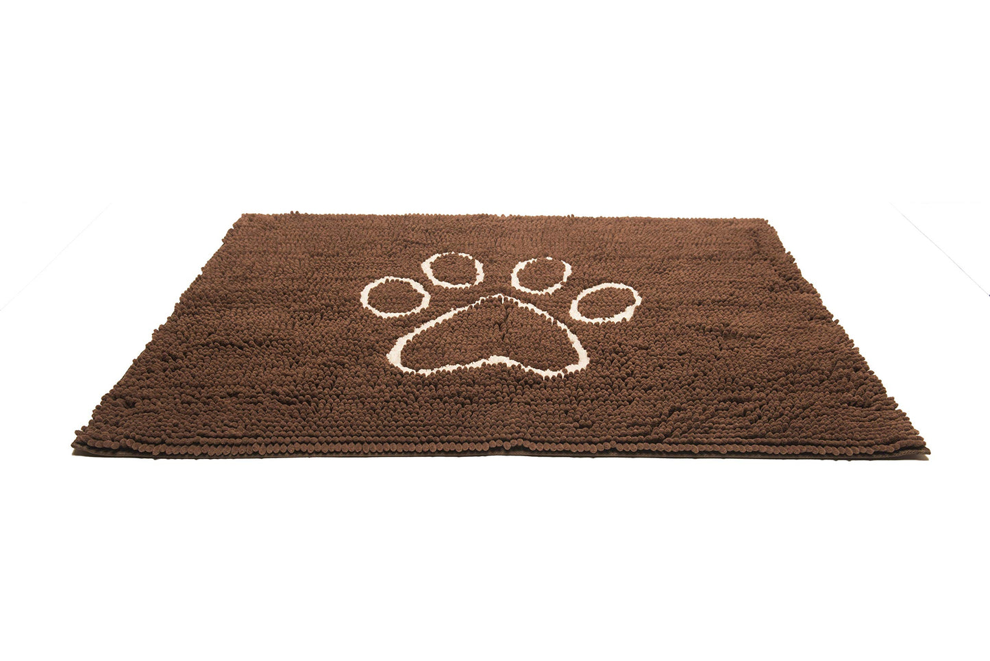 Dog Gone Smart Dirty Dog Microfiber Paw Doormat - Muddy Mats For Dogs - Super Absorbent Dog Mat Keeps Paws & Floors Clean - Machine Washable Pet Door Rugs with Non-Slip Backing | Medium Silver Grey