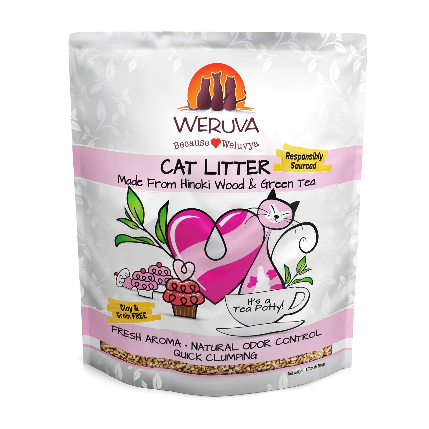 It's A Tea Potty! Weruva Cat Litter, 11.7lb Bag