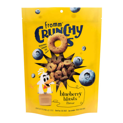 Fromm Crunchy Os Blueberry Blasts Dog Treats - Premium Crunchy Dog Treats - Chicken Recipe - 6 oz