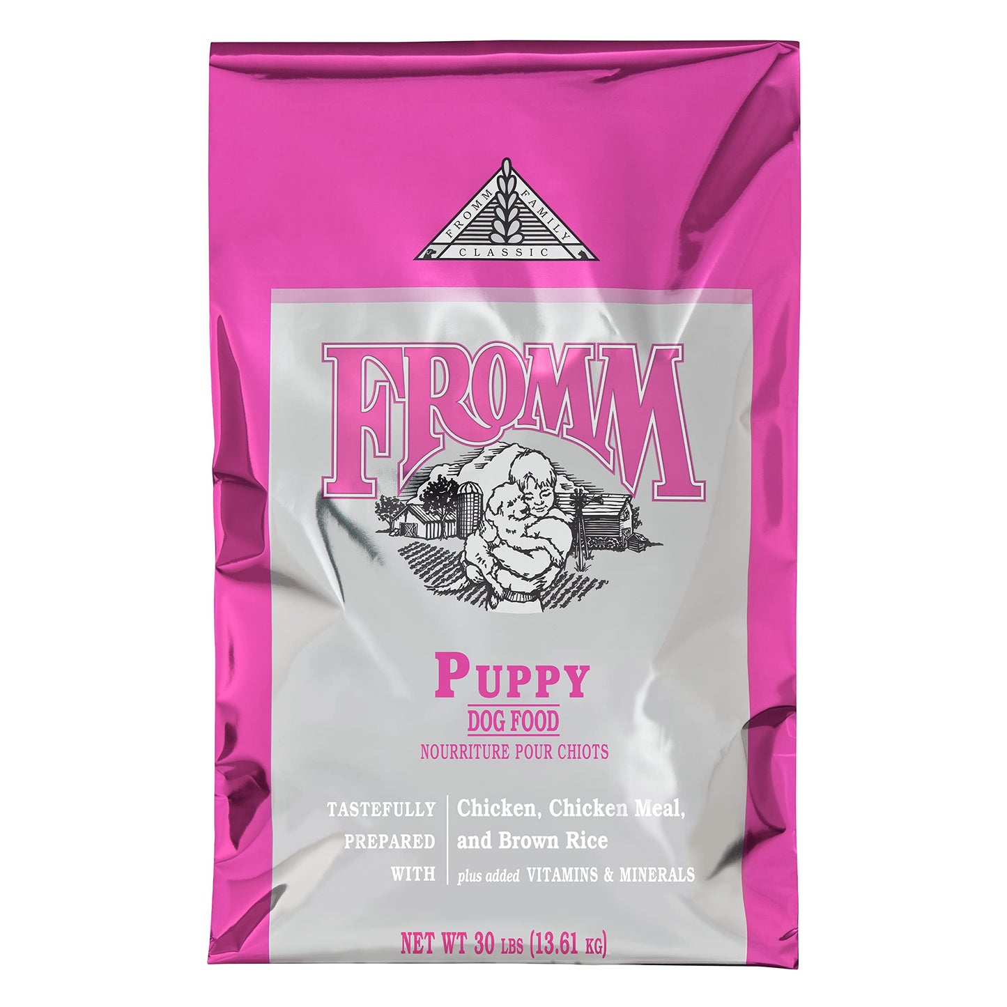 Fromm Classic Puppy Dog Food - Premium Dry Puppy Food for Large, Medium, & Small Breeds - Chicken Recipe - 30 lb