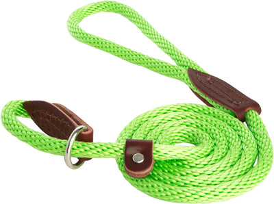 OmniPet British Rope Slip Lead for Dogs, 6', Lime Green