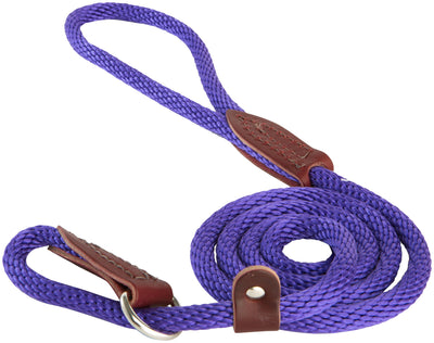 OmniPet British Rope Slip Lead for Dogs, 6', Purple