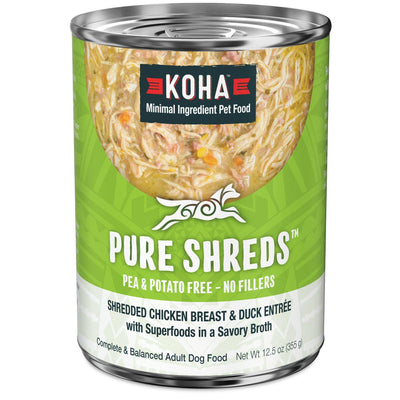 KOHA Pure Shreds Chicken and Duck EntrÃ©e for Dogs