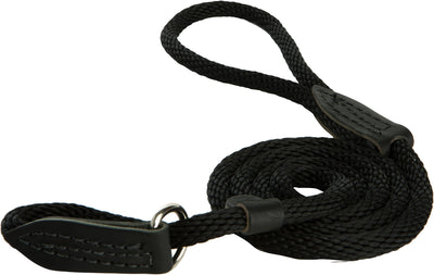 OmniPet British Rope Slip Lead for Dogs, 6', Black