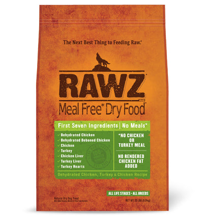 Rawz Meal Free Dry Dog Food (20 Pound (Pack of 1), Chicken & Turkey)