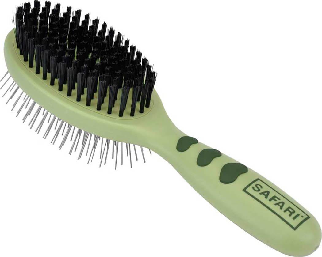 Safari Plastic Pin And Bristle Combo Brush