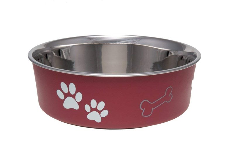 Loving Pets Bella Bowls Merlot Red (Medium)